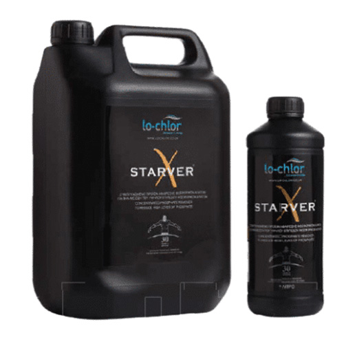 Το Starver®X είναι ένα ασφαλές, υψηλής απόδοσης προϊόν για την αφαίρεση φωσφορικών αλάτων από κολυμβητικές δεξαμενές. Είναι σχεδιασμένο για να απομακρύνει φωσφορικά άλατα σε υψηλές συγκεντρώσεις